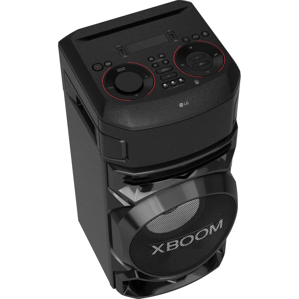 LG RN5 XBOOM Bluetooth Audio System with Bass Blast Bundle with 1 Year Extended Protection Plan and Tech Smart USA Audio Entertainment Essentials Bundle 2020