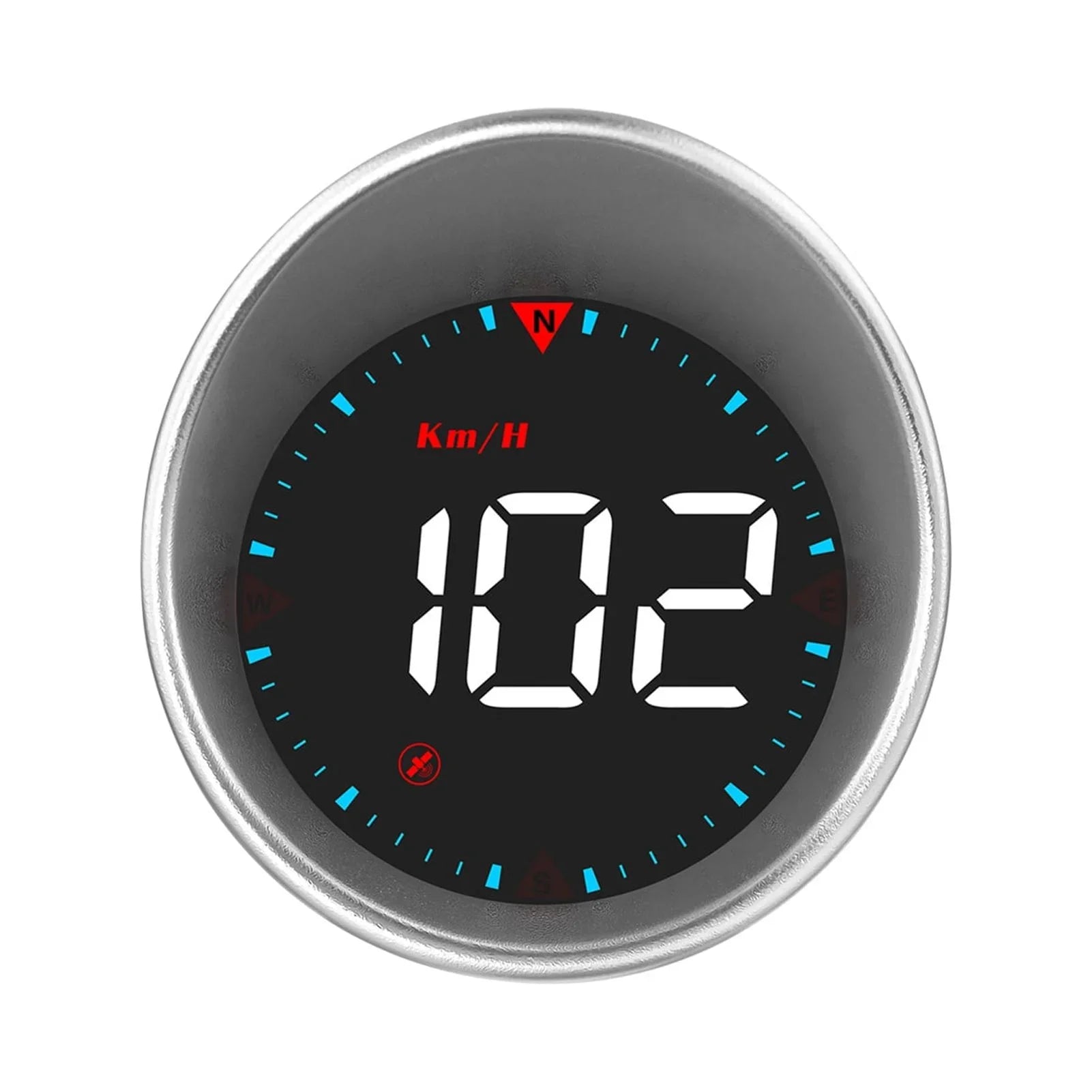 Car Head-Up Display (HUD) - Digital Speedometer with Driving Mileage Display, Compass Angle, Overspeed Alarm, and Fatigue Driving Alarm