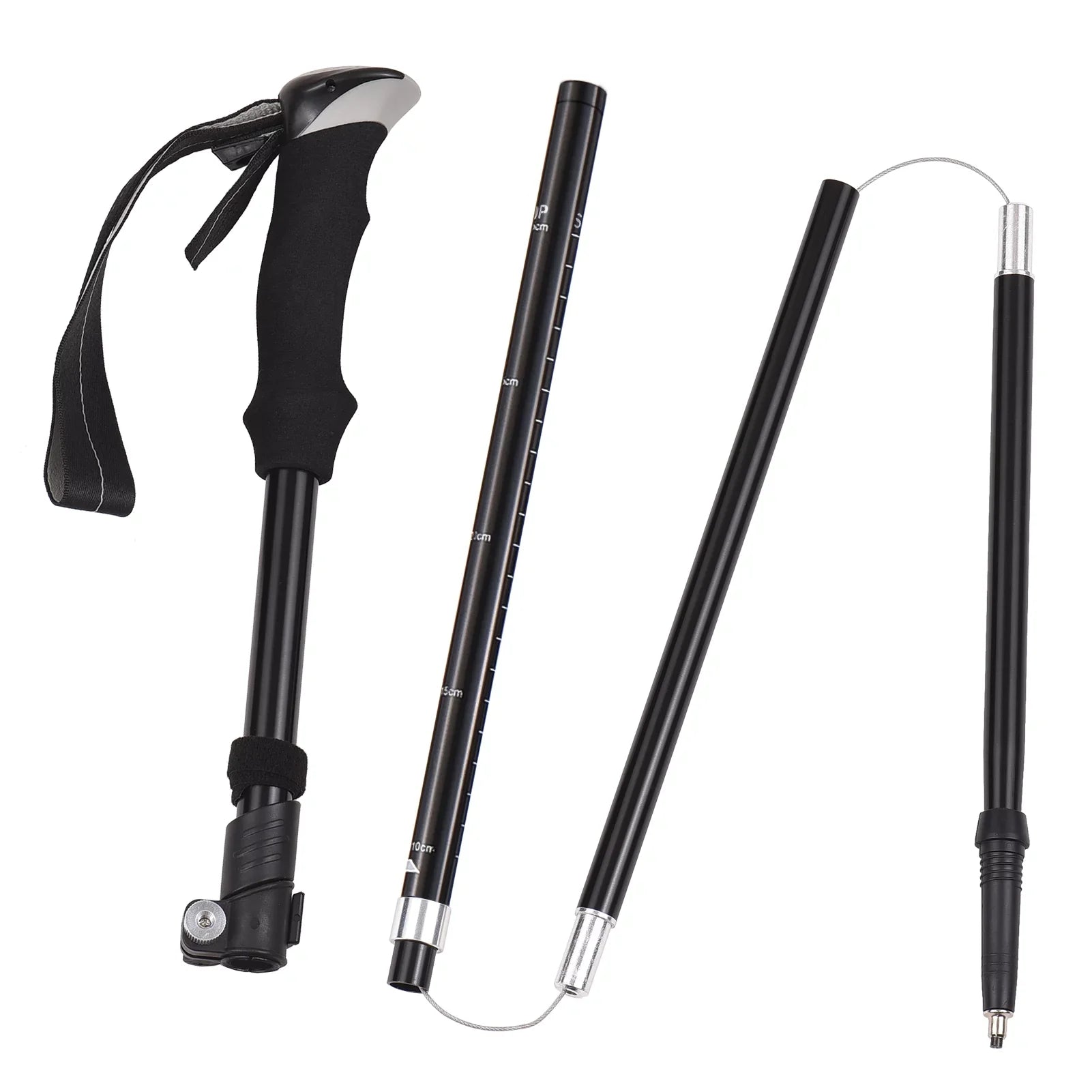 TOMSHOO Lightweight Collapsible Trekking Pole Set for Hiking Camping Backpacking Sturdy and Portable