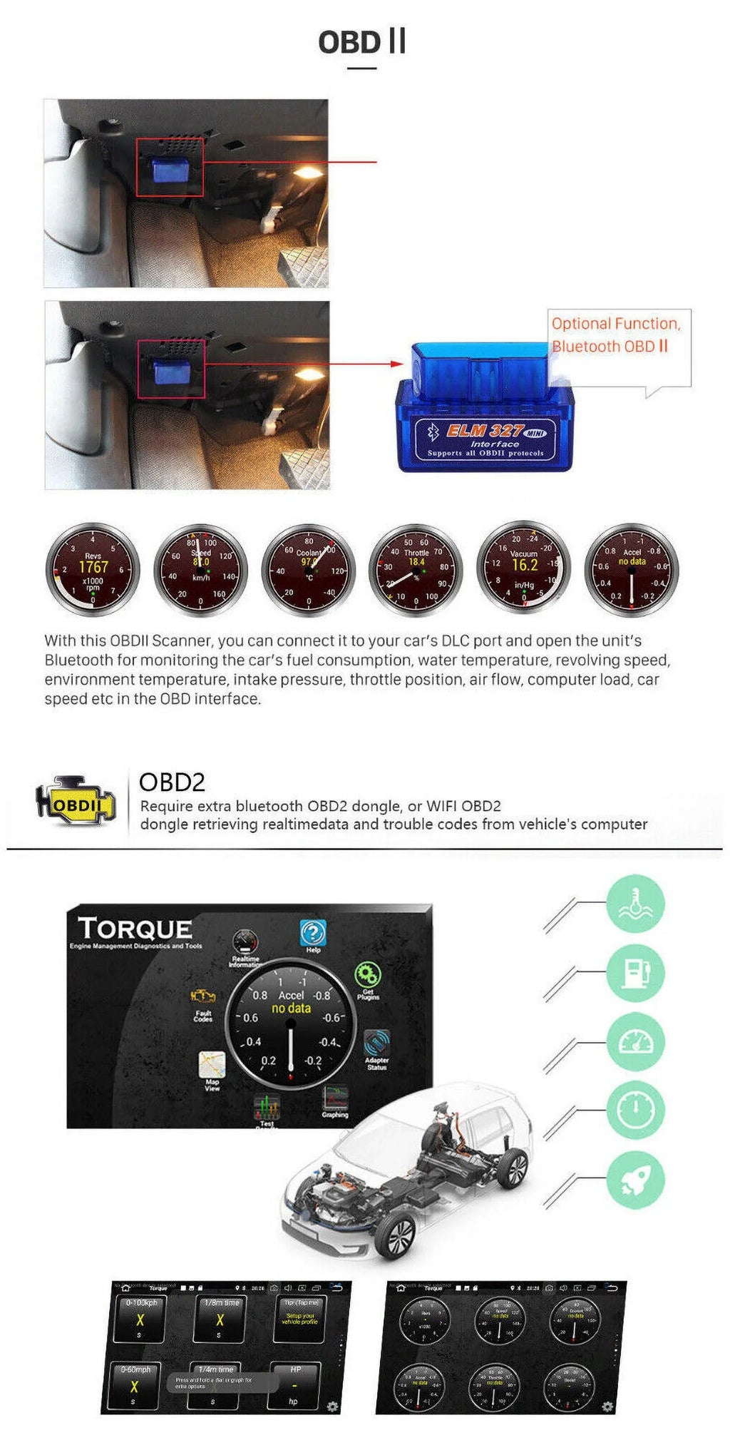 Car Stereo Radio for Honda Accord 8 2008-2013 10.1" 1280*720 Screen Android 12 Video Player Support Wireless Carplay Android Auto WIFI GPS Navigation SWC Backup Camera 2+32G, Black