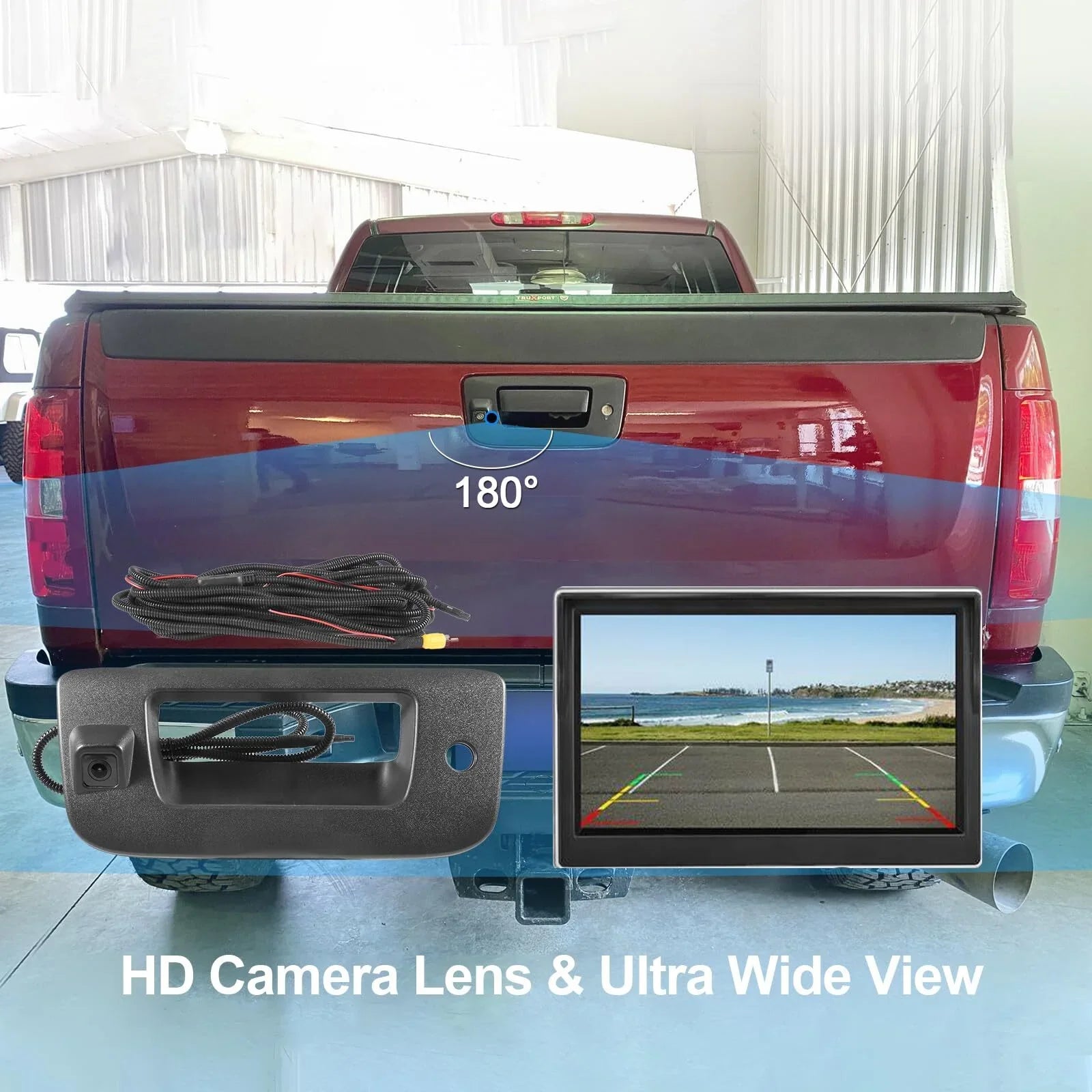 Rear View Backup Tailgate Handle Camera for 2007-2013 Chevy Silverado/GMC Sierra 22755304