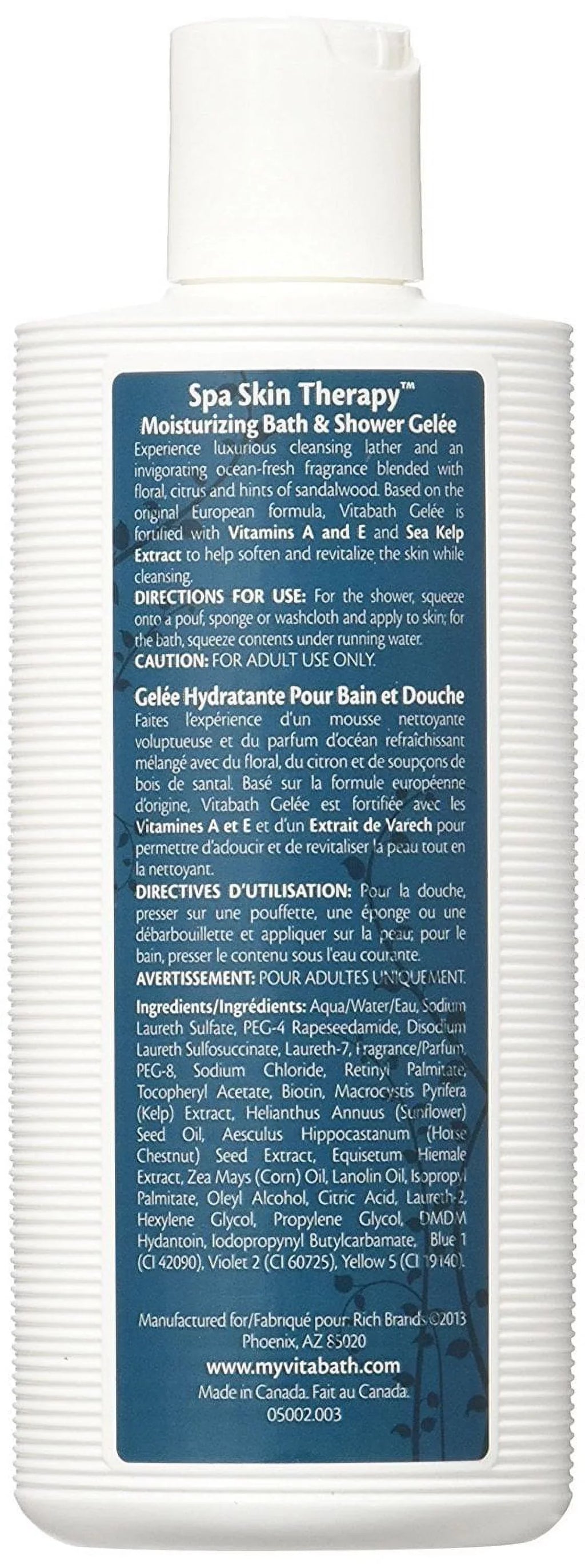 vitabath spa skin therapy gelee, 10.5 ounce
