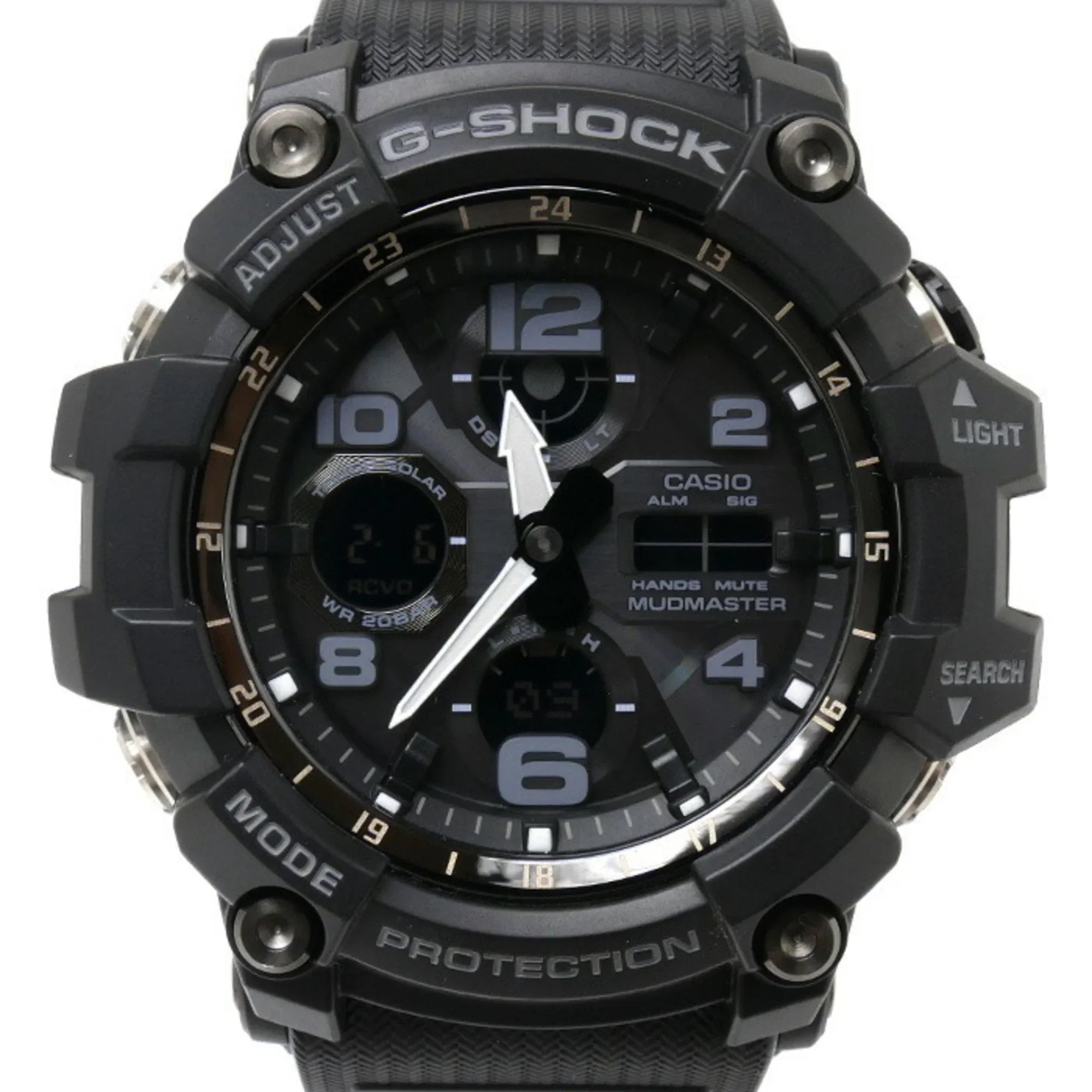 Pre-Owned CASIO Casio G-SHOCK Mud Master Radio Watch Solar GWG-100-1AER Overseas Model Men's (Good)
