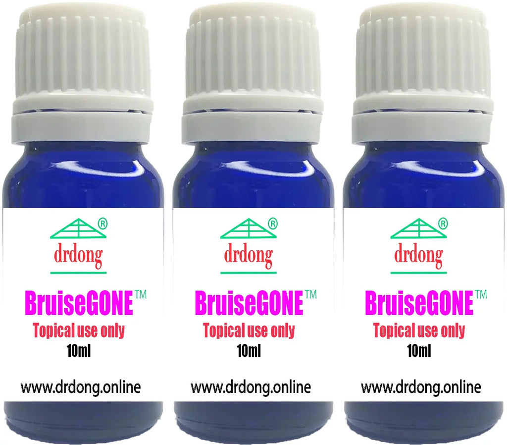 BruiseGONE 3 pack- Speeds bruise healing by ONE WEEK, NO CREAM, Natural bruise remedy