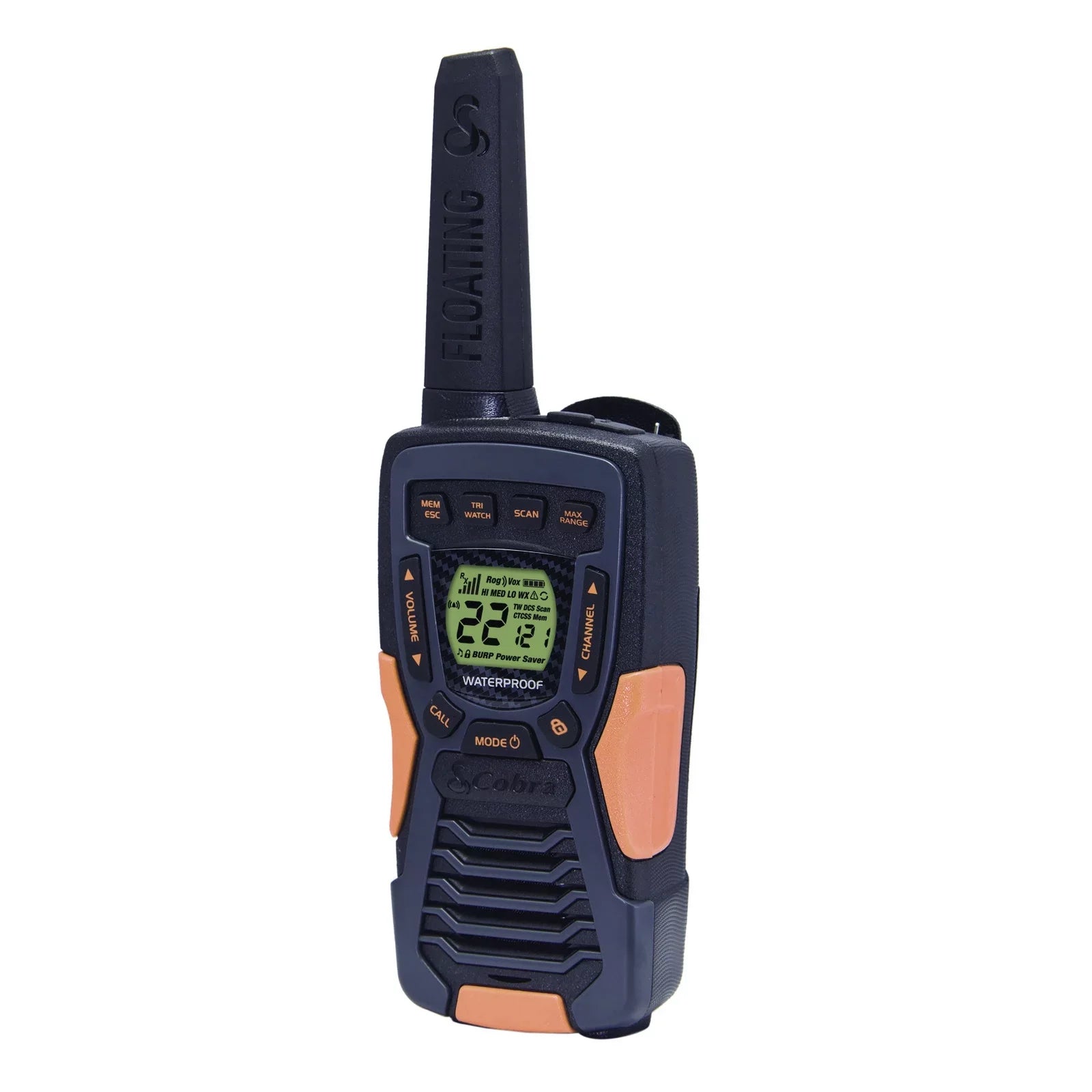 Cobra ACXT1037R-FLT Walkie Talkies - Floating, Rechargeable 37-mile Range Two-Way Radios (2-Pack)