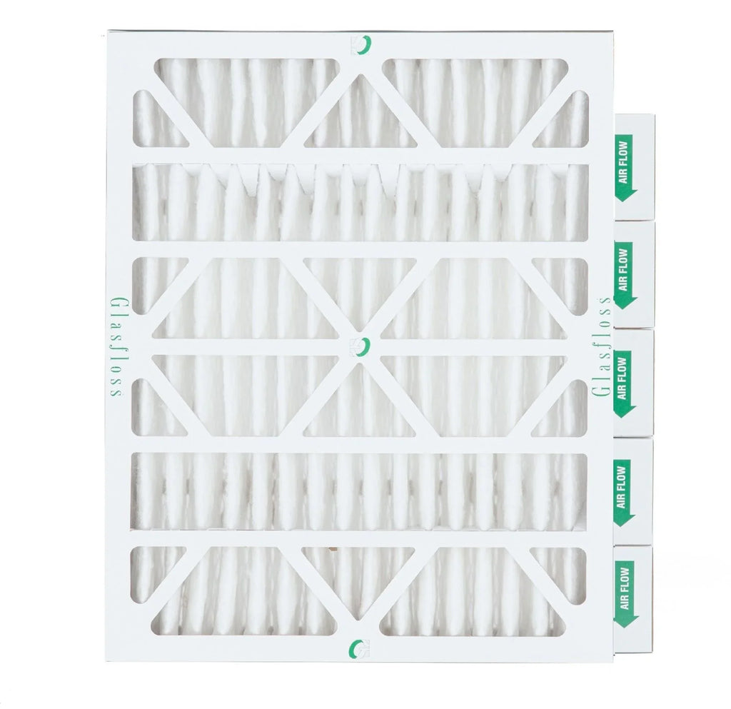 6 Pack of 20x25x4 MERV 13 Pleated 4" Inch Air Filters by Glasfloss. Actual Size: 19-1/2 x 24-1/2 x 3-3/4