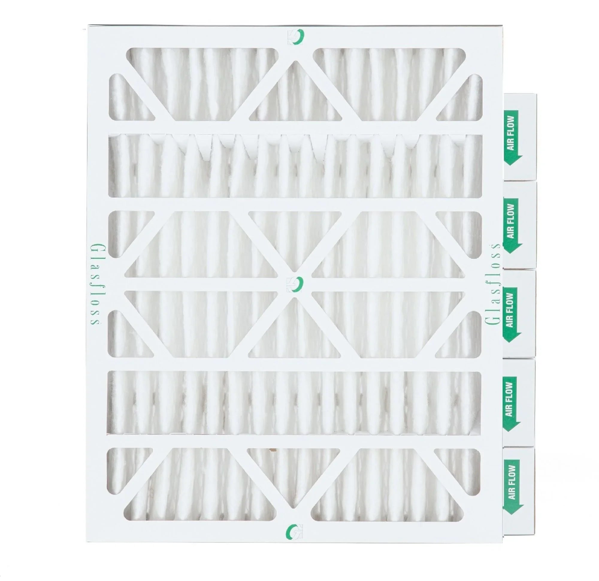 6 Pack of 20x25x4 MERV 13 Pleated 4" Inch Air Filters by Glasfloss. Actual Size: 19-1/2 x 24-1/2 x 3-3/4