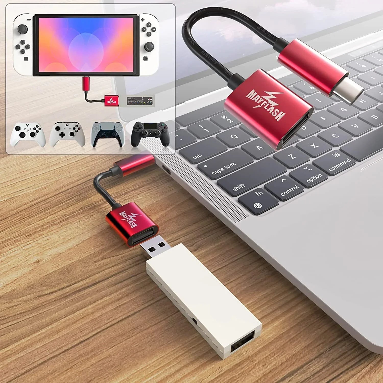 Magic NS Wireless Bluetooth Controller Adapter for Switch, PS5, Xbox