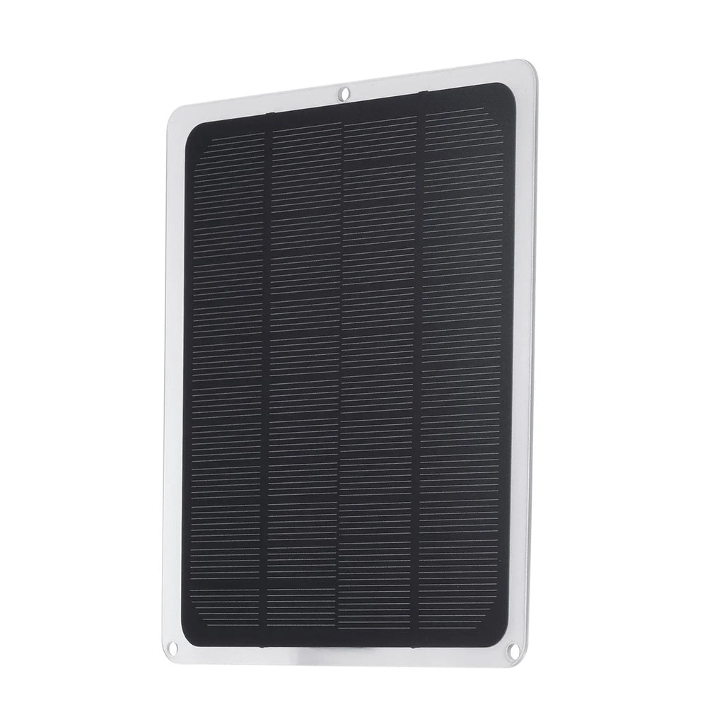 DC12V 10W Solar Panel with USB Port Car Chargers Charge for 12V-Battery Portable Completed Accessories for Outdoor Camping Hiking Fishing Climbing
