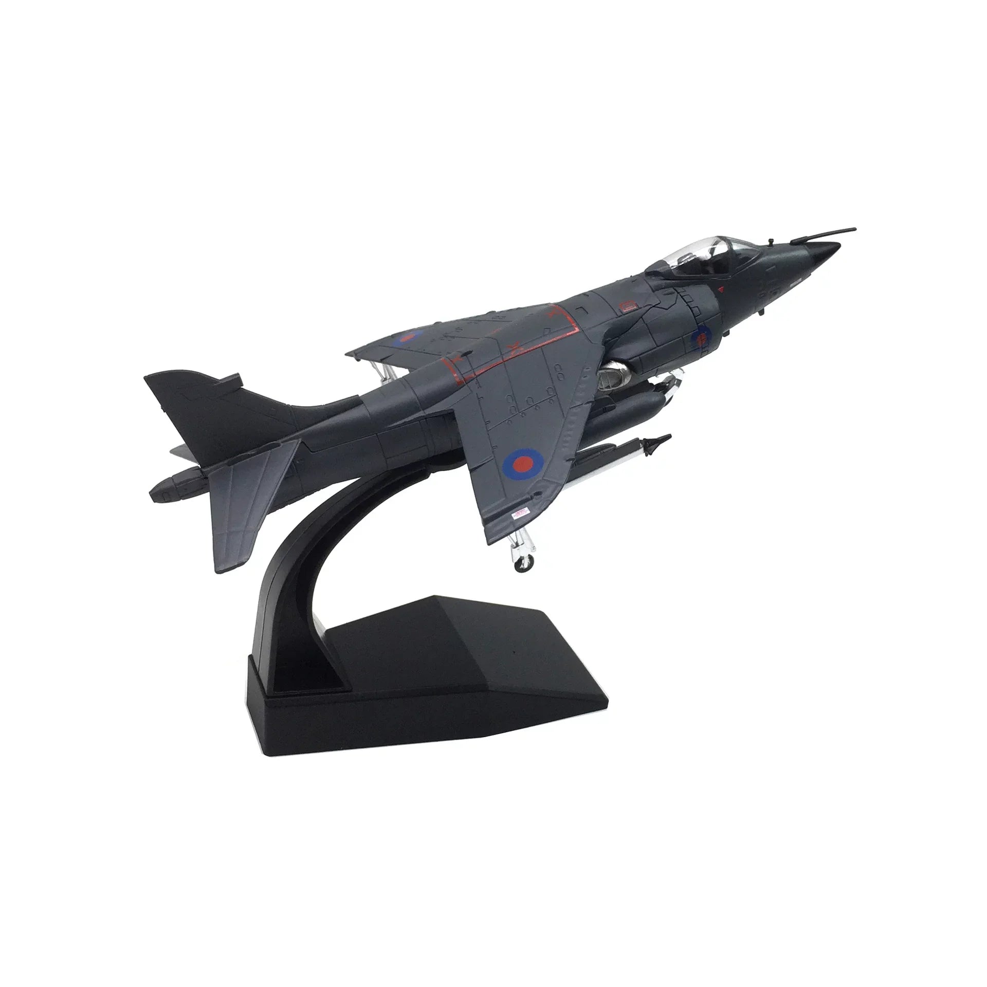 1:72 UK Air Force 1982 Sea Harrier Jet Fighter Model Military Fighter Aircraft Model Alloy Simulation Collection Display