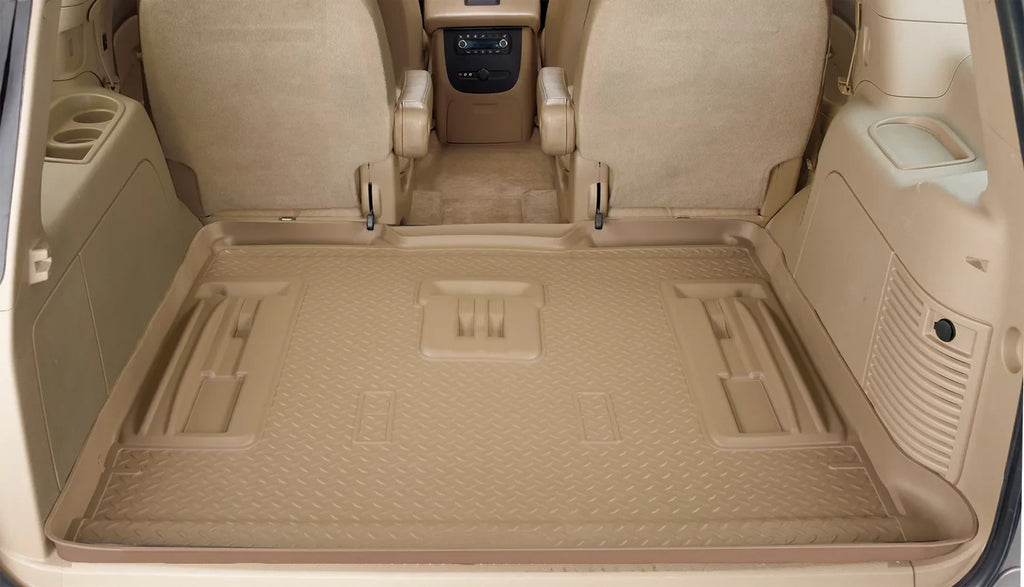 Husky Liners Classic Style Series Cargo Liner Tan Suitable with 2002-2010 Ford Explorer; Matching with all 02-05 models and 2006-2010 models w/o 3rd row seat