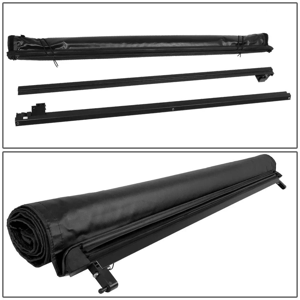 D Motoring TTC-RU-043 for 2015 to 2019 Chevy Colorado/GMC Canyon 5 Ft Short Bed Roll-Up Soft Vinyl Tonneau Coating 16-18