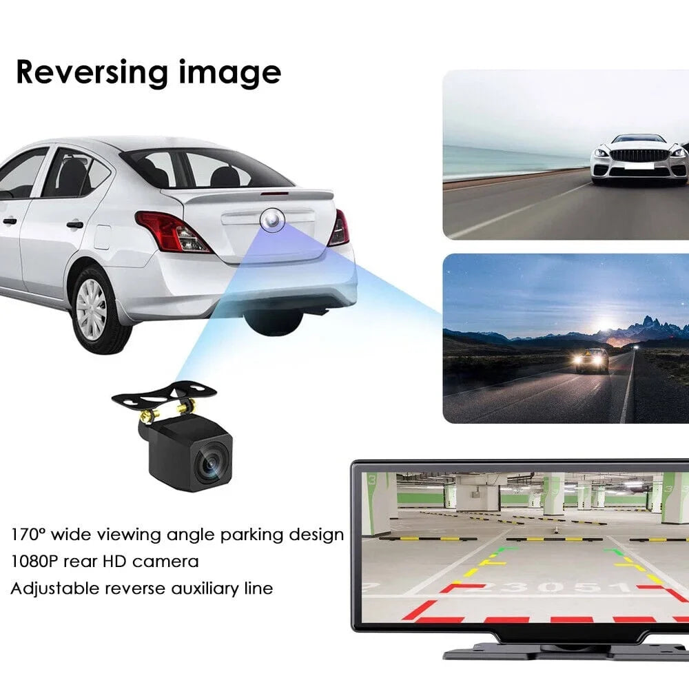 Kydely 2K Wireless 10.26'' Touch Screen Dual Channel Wifi Car DVR Dash Camera Android Auto ".