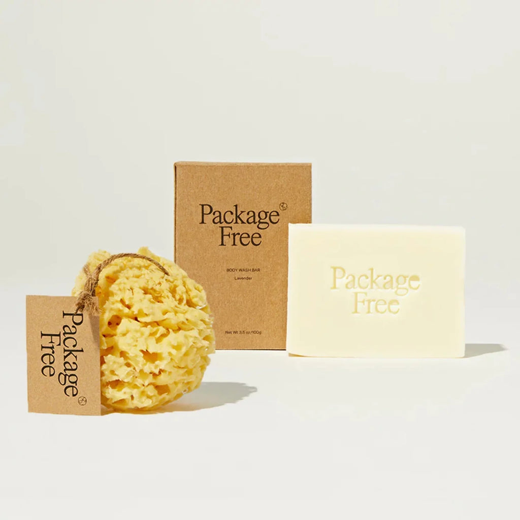 Package Free Sea Sponge & Body Bar Bundle in Citrus