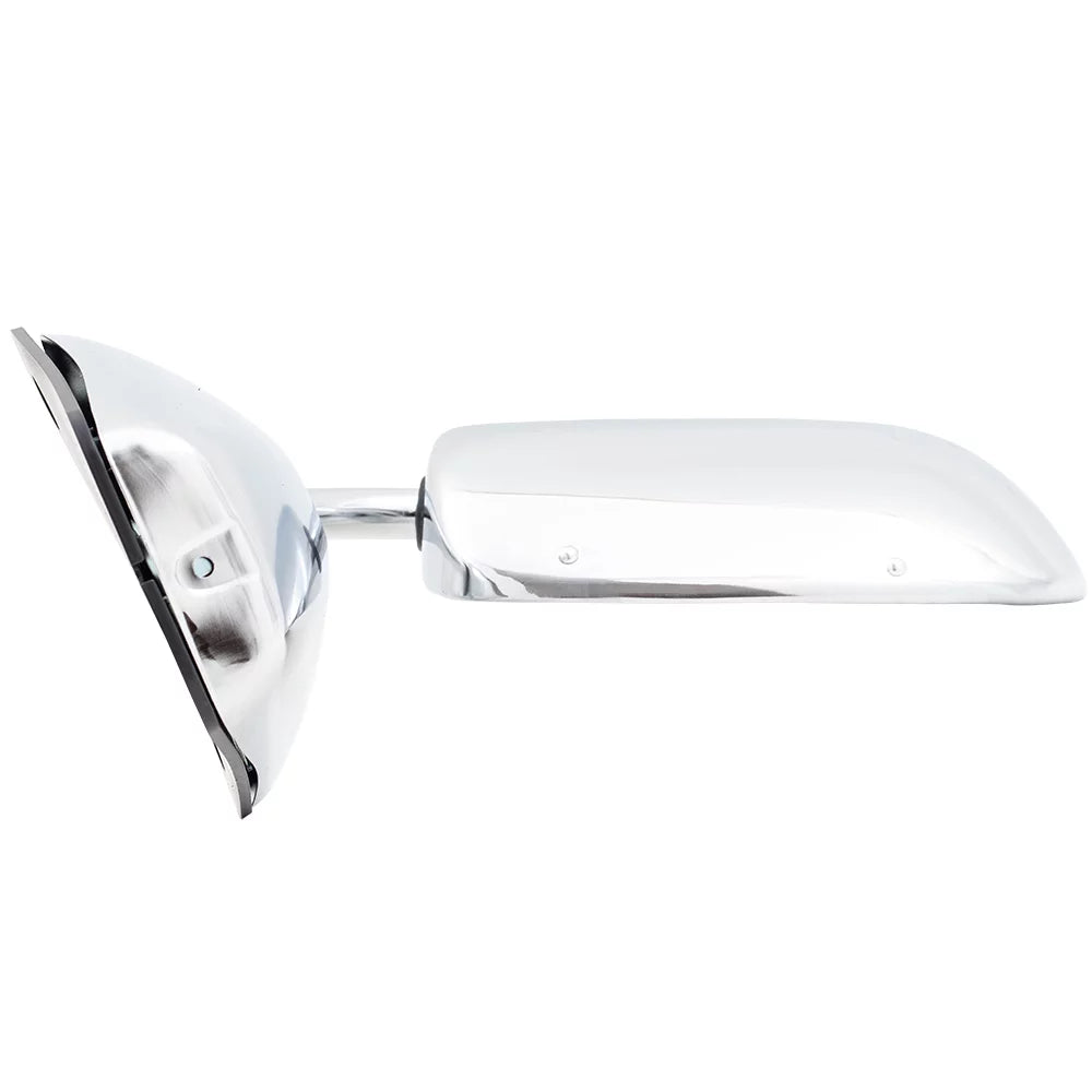 Brock Replacement Manual Side Door Stainless Steel Low Mount Mirror Suitable with 1973-1991 C/K/R/V Pickup Truck SUV 996220