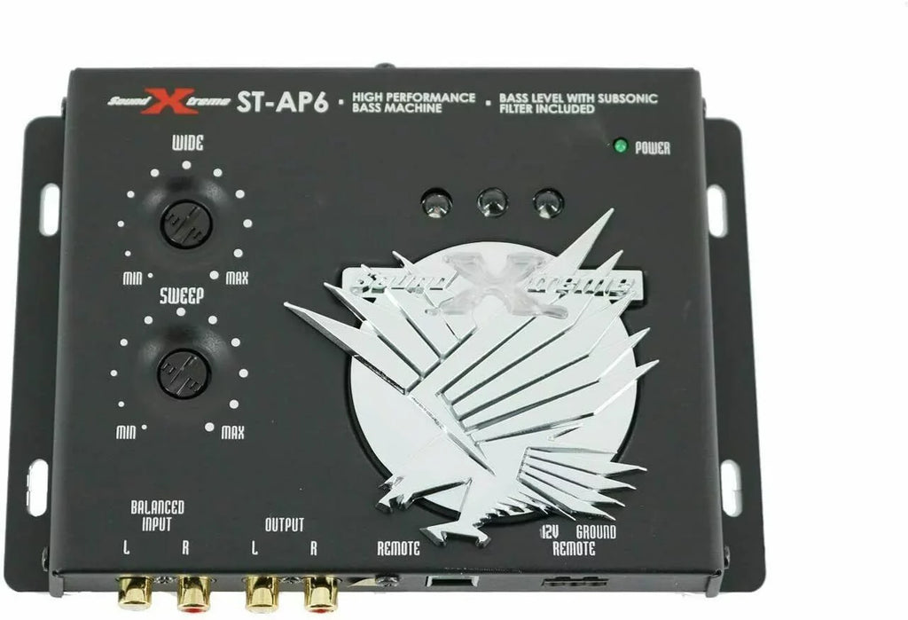 SoundXtreme ST-6 1/2 Din Car Audio Digital Processor, 13.5V, Bass Maximizer Bundle