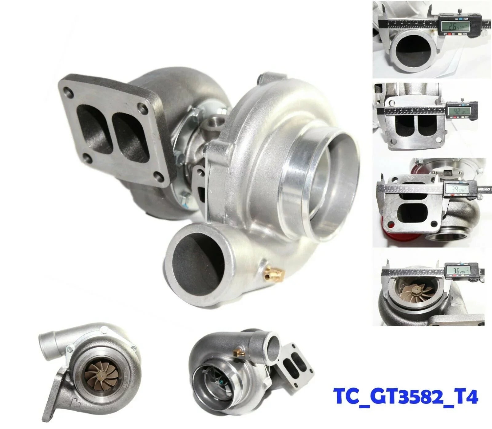 GT35 GT3582 Turbo Turbocharger Turbine 0.63 A/R Quick Spooling T3 Flange GT35 GT3582 Turbo Turbocharger Turbine 0.63 A/R Quick Spooling T3 Flange