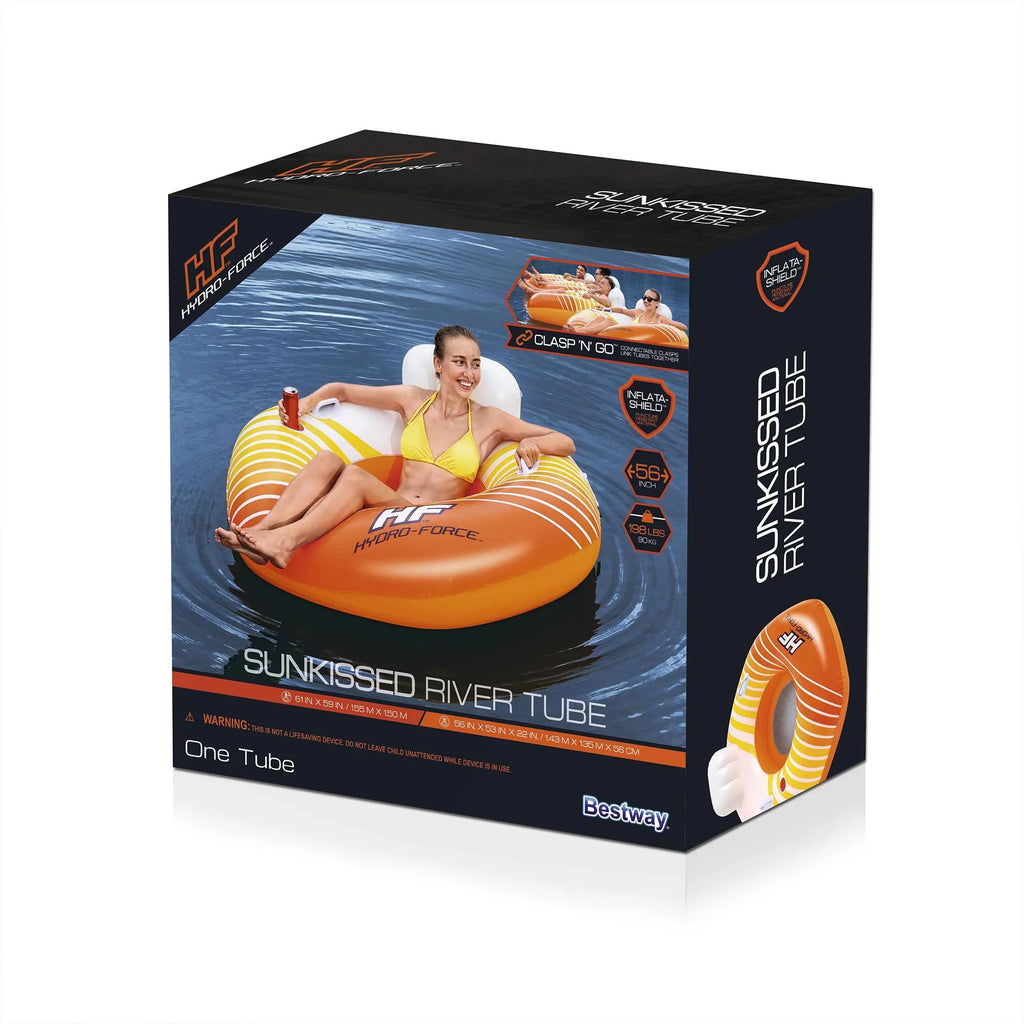 Hydro-Force 43399E Sunkissed Pool, Lake, River, and Beach Inflatable Tube