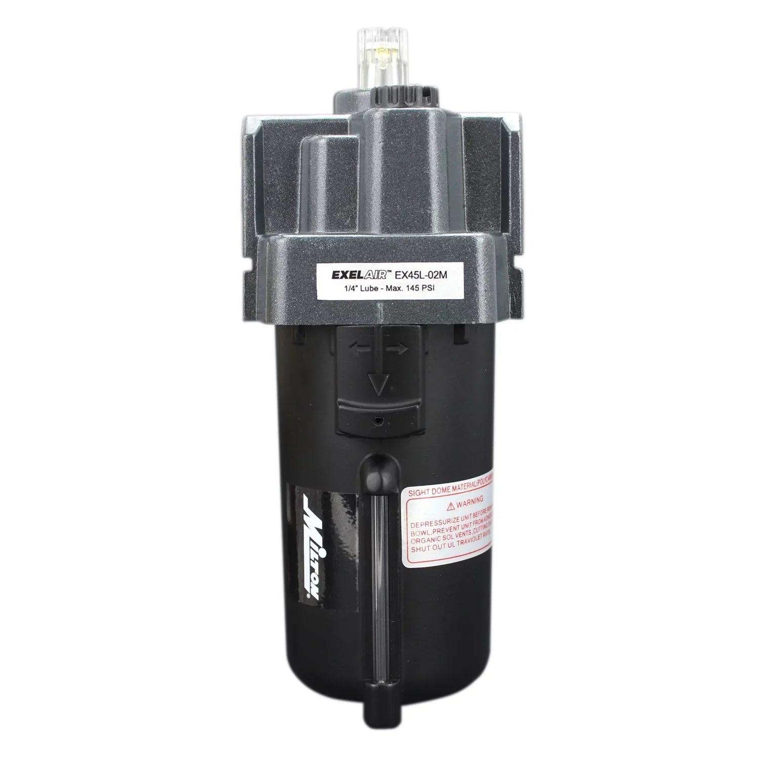 EXELAIR? by Milton FRL Air Lubricator - 1/4" NPT - Metal Bowl (EX45L-02M)