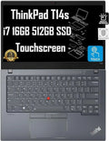 Lenovo ThinkPad T14 S (T14s) Business Laptop (14" FHD Touchscreen, Intel Core i7-1165G7, 16GB RAM, 512GB SSD) 14-Hr Long Battery, Backlit, FP, Thunderbolt 4, Webcam, 3-Yr WRT, Win 10 / 11 Pro, Gray