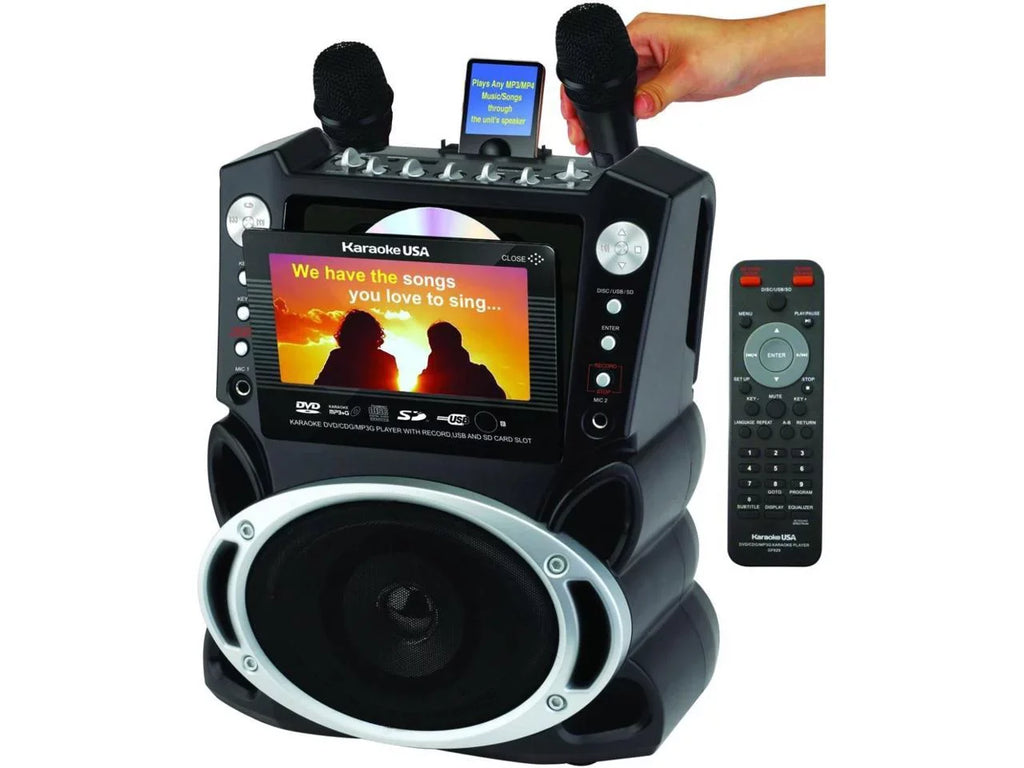 Emerson Portable DVD /CD+G/ MP3+G Karaoke System with 7" LCD