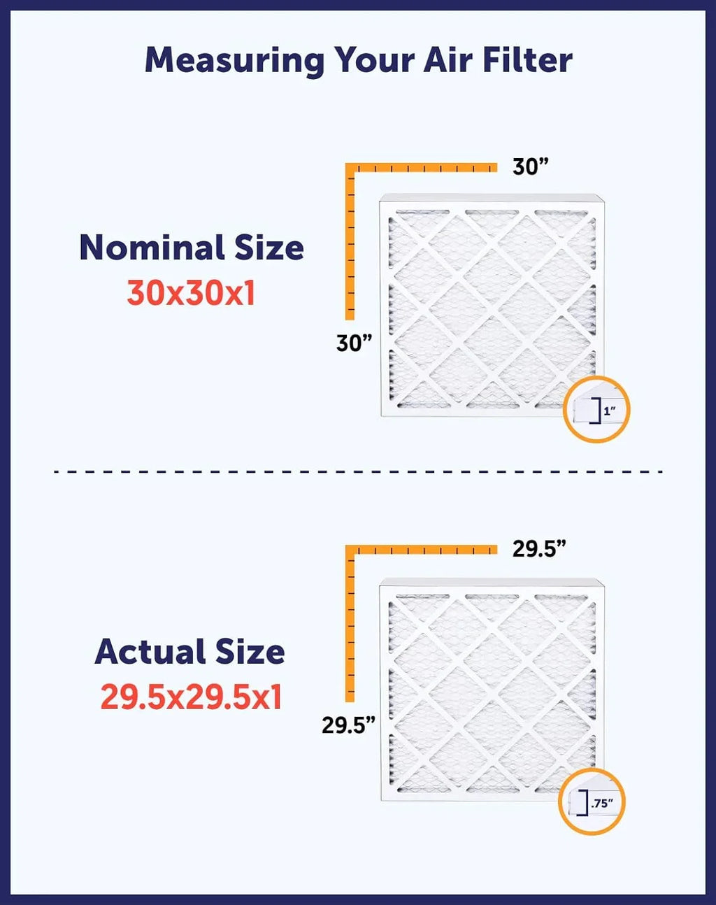 Filter King 35x66.5x1 Air Filter | 4-PACK | MERV 8 HVAC Pleated A/C Furnace Filters | MADE IN USA | Actual Size: 35 x 66.5 x .75"