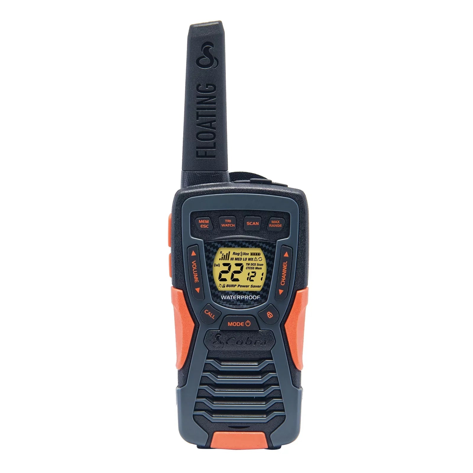 Cobra ACXT1037R-FLT Walkie Talkies - Floating, Rechargeable 37-mile Range Two-Way Radios (2-Pack)