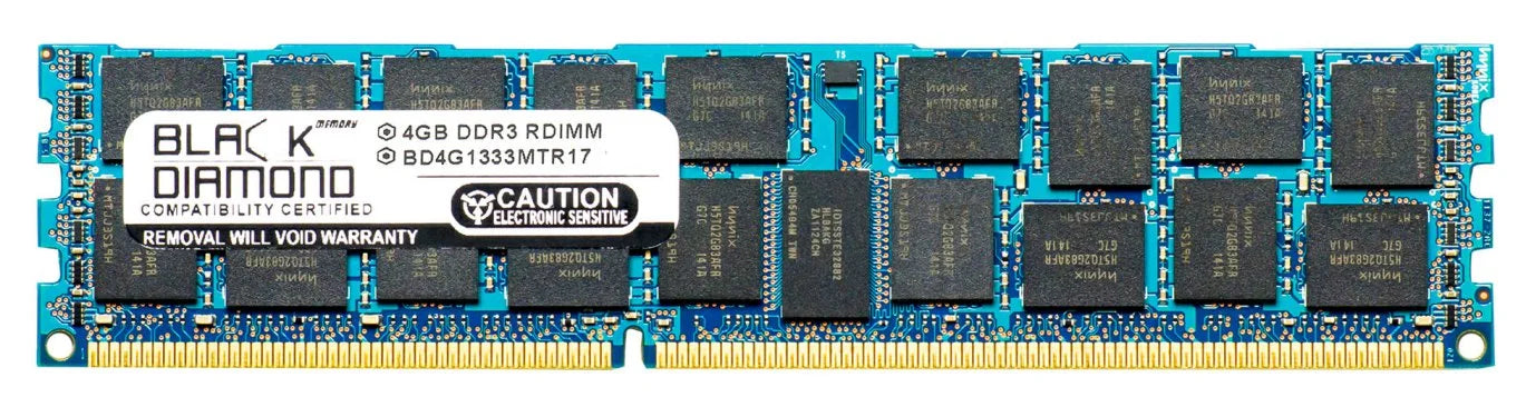 4GB RAM Memory for Asus Z Series Z9PE-D8 WS (ECC Reg) 240pin PC3-10600 DDR3 ECC Registered RDIMM 1333MHz Black Diamond Memory Module Upgrade
