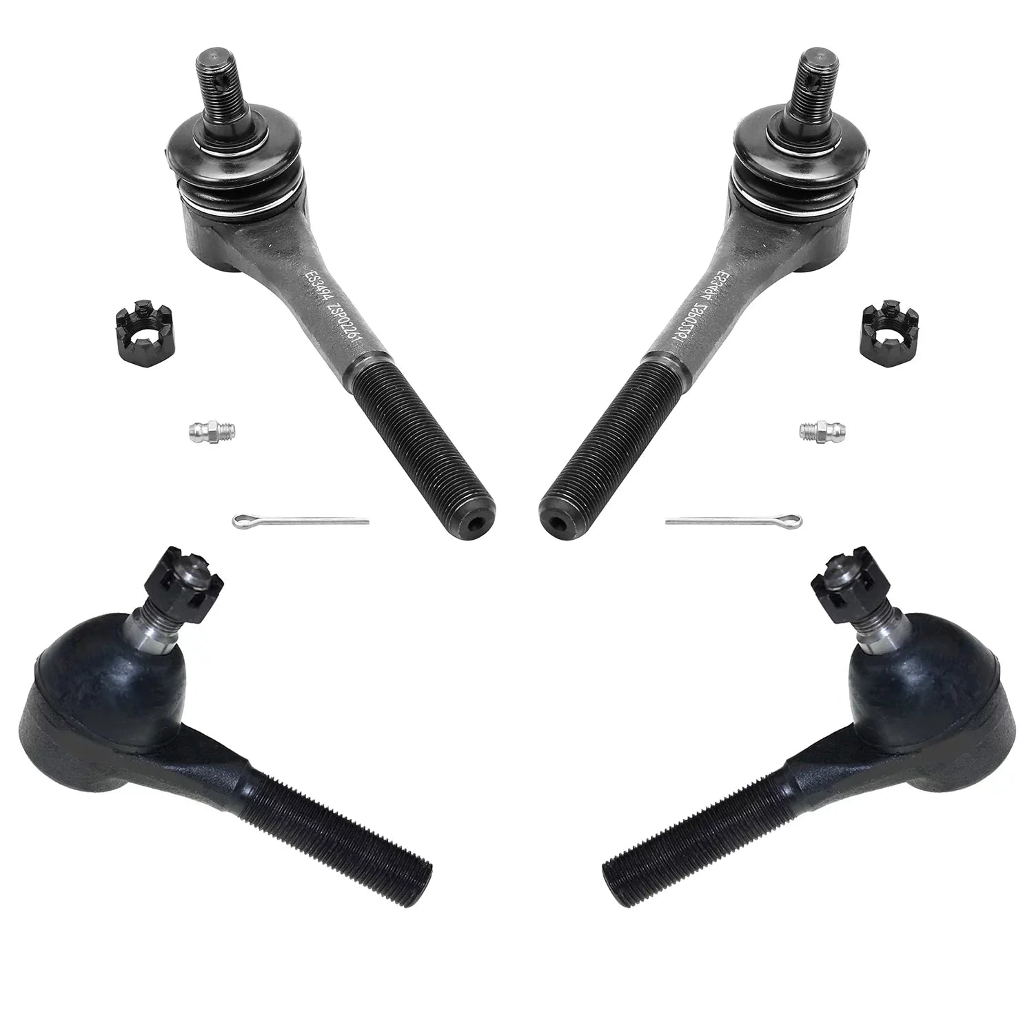Detroit Axle - 16pc Front Suspension Kit for 1998-2002 Mercury Grand Marquis Lincoln Town Car Ford Crown Victoria, Ball Joints Tie Rods Pitman Idler Arms Adjusting Sleeves Front Rear Sway Bars