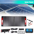 200 Watts Folding Solar Panel Kit, Solar Generator Charger with Digital Adapter for Caravan Vessel Battery