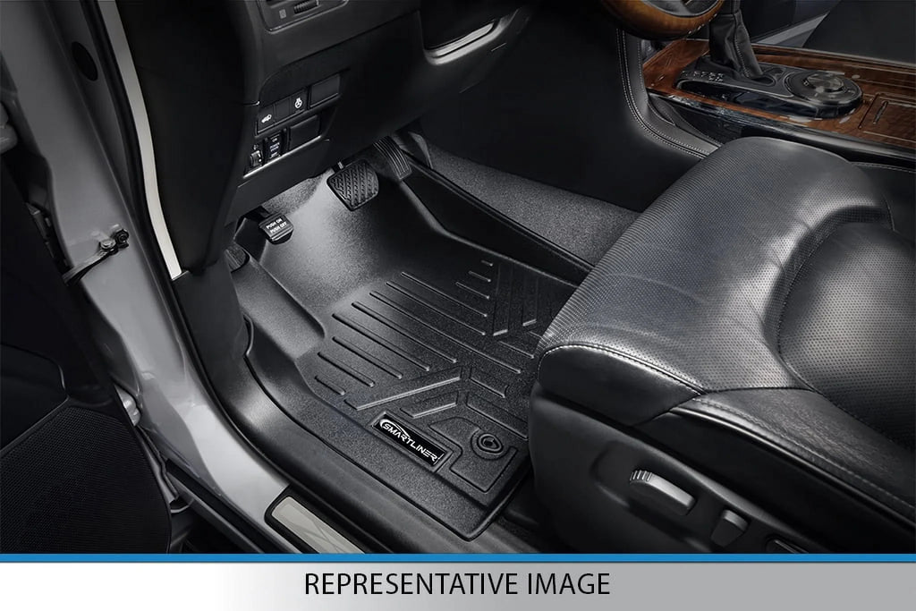 Smartliner SA0315-B0071-D0071 Custom Fit 2 Rows Floor Mats & Cargo Liner Set for 2016-2021 Jeep Grand Cherokee, Black