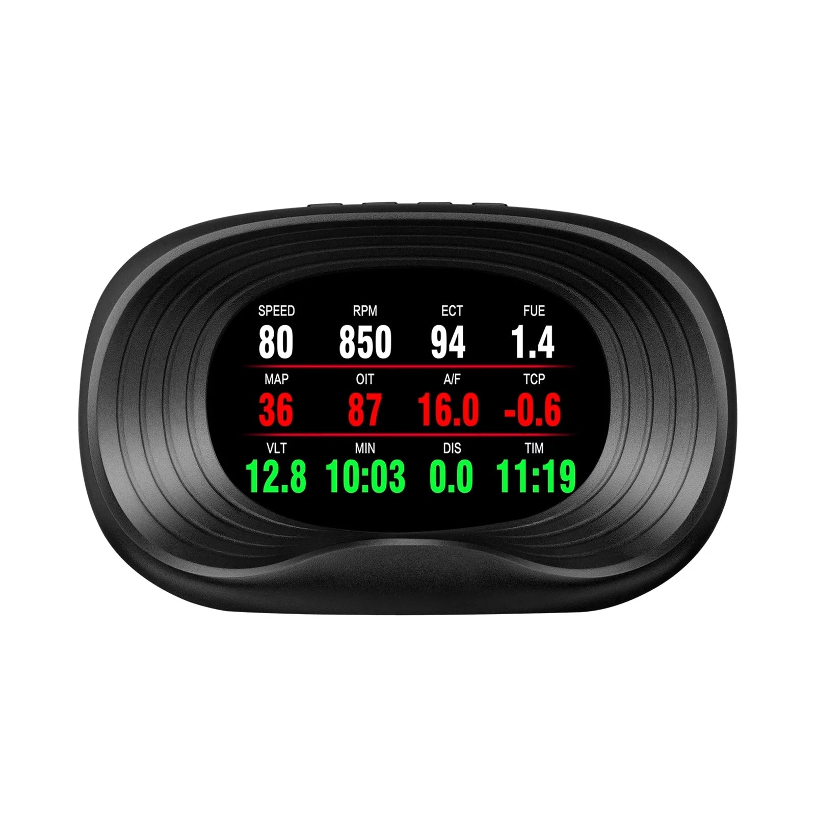 Nebublu Head Up Display, Digital OBDII Speedometer Car Head Display with OBD Interface, Speed Voltage Single Mileage Clock Display
