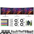 Dell UltraSharp U2723QE 27" UHD HDR IPS WLED LCD 4K Monitor, 3840 x 2160 at 60 Hz with DisplayPort, HDMI USB C Docking Hub, 3x Computer Monitors Bundle With Screen Cleaning Kit and more