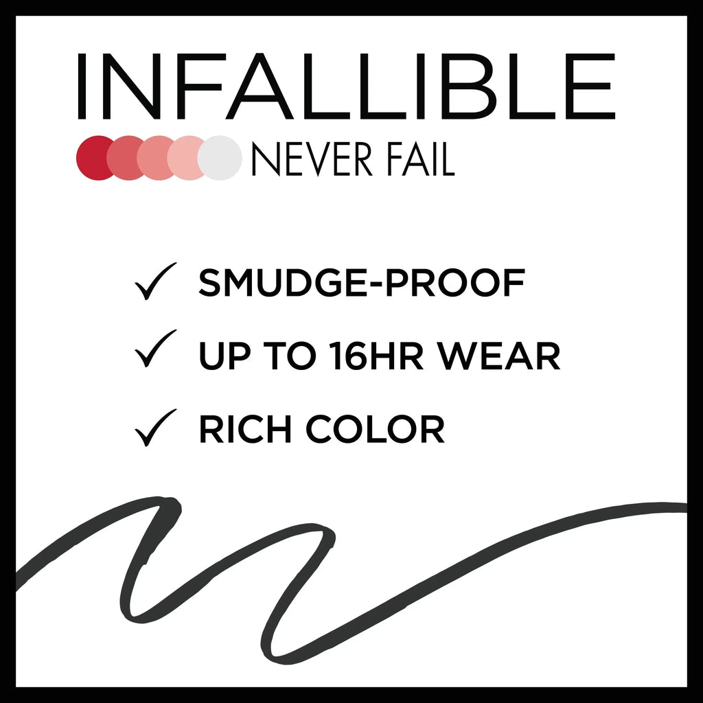 Enhance Your Eyes with L'Oreal Paris Infallible Never Fail Eyeliner - Black Brown, 2 Count - Includes Built-In Sharpener!
