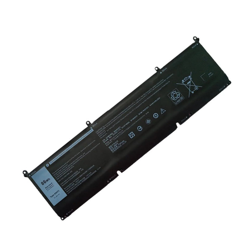 Emery TECH 86Wh 69KF2 Laptop Battery for Dell XPS 15 9500 Precision 5550 M59JH M15 M17