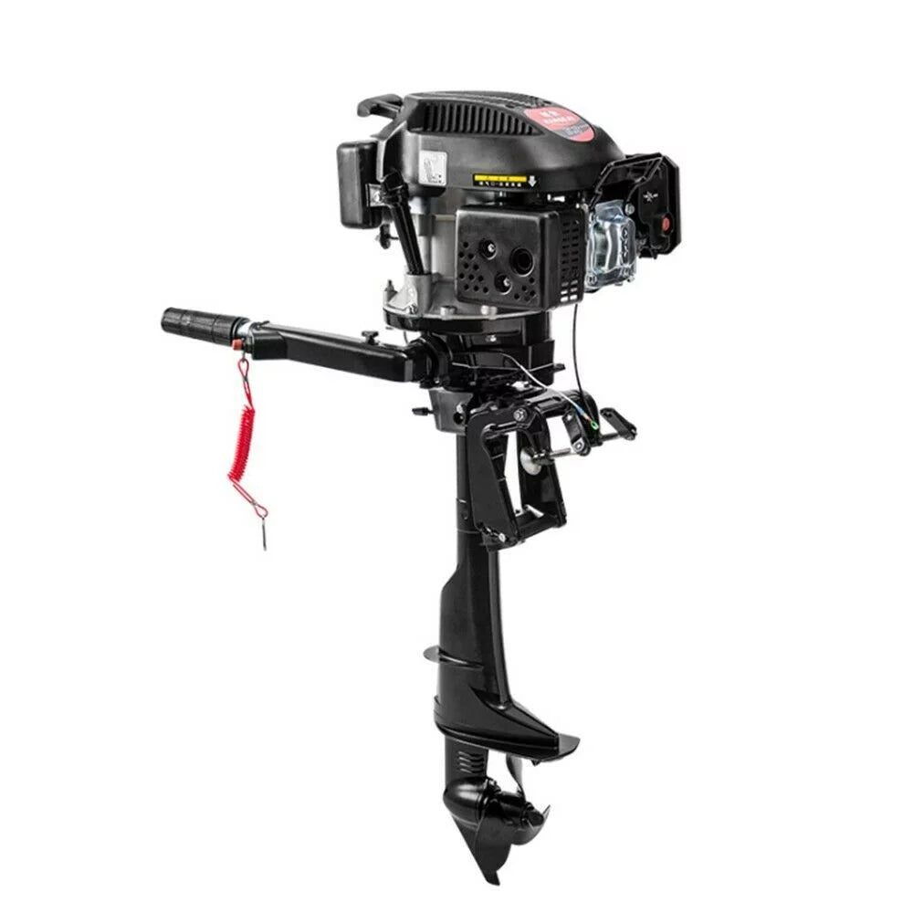 6 HP 4-Stroke Heavy Duty Outboard Motor Fishing Vessel Engine Air Cooling System