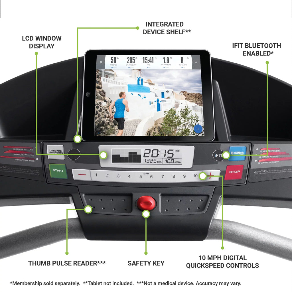 Weslo Cadence G 5.9i Folding Treadmill, iFit Fitting with Manually Adjustable Incline
