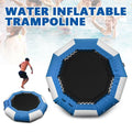 DENEST 17-ft Inflatable Water Trampoline Swimming Pool Lake Bounce Floating Island Water Sport Blue Max Capacity 400kg/ 880lbs