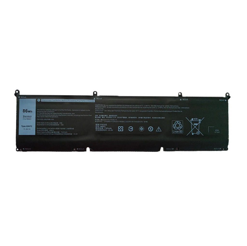 Emery TECH 86Wh 69KF2 Laptop Battery for Dell XPS 15 9500 Precision 5550 M59JH M15 M17