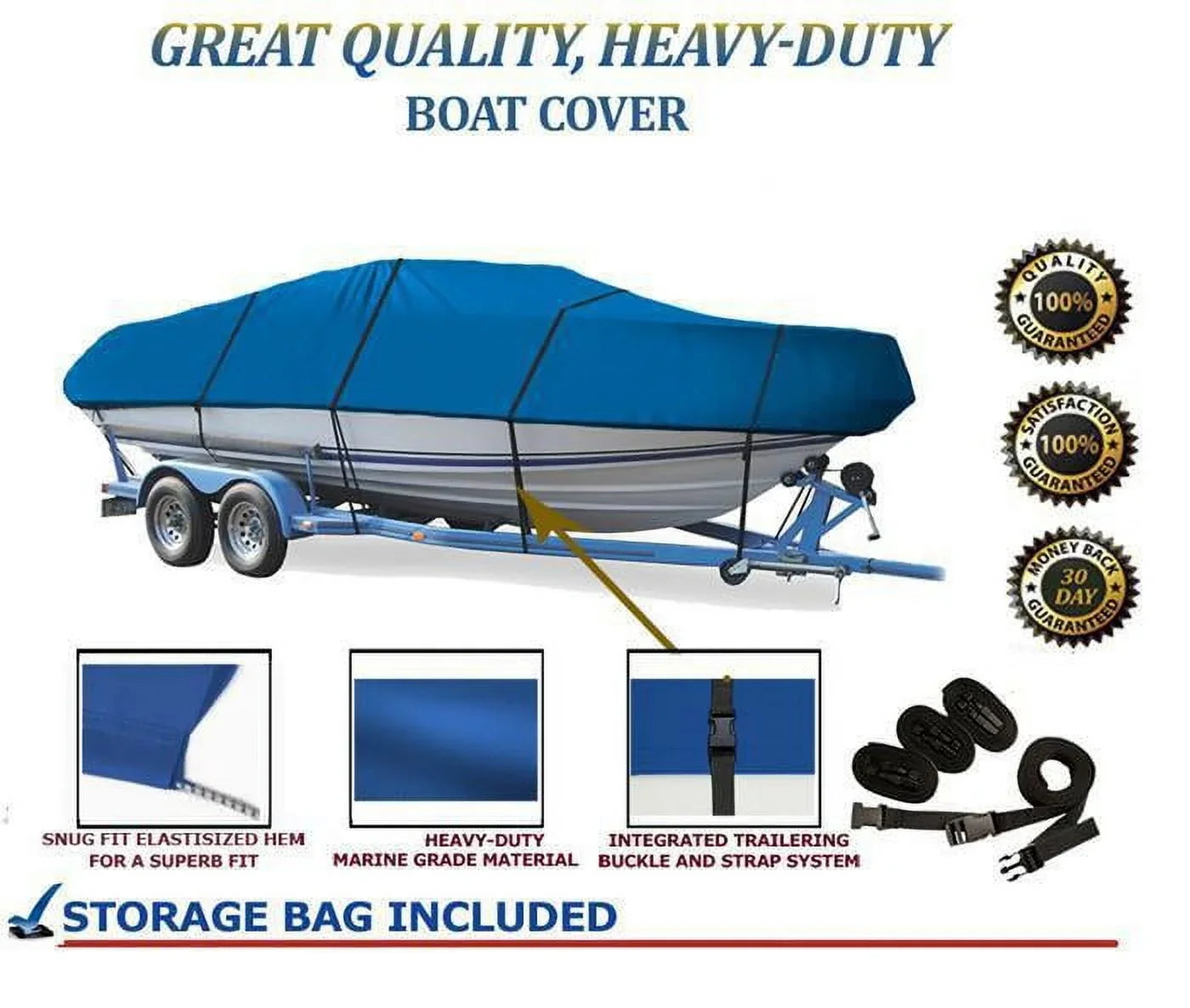 BLUE, Outstanding Standard Watercraft Shield Suitable for GREGOR SUPER SEAHAWK 20 I/O 1999 Top-notch Grade