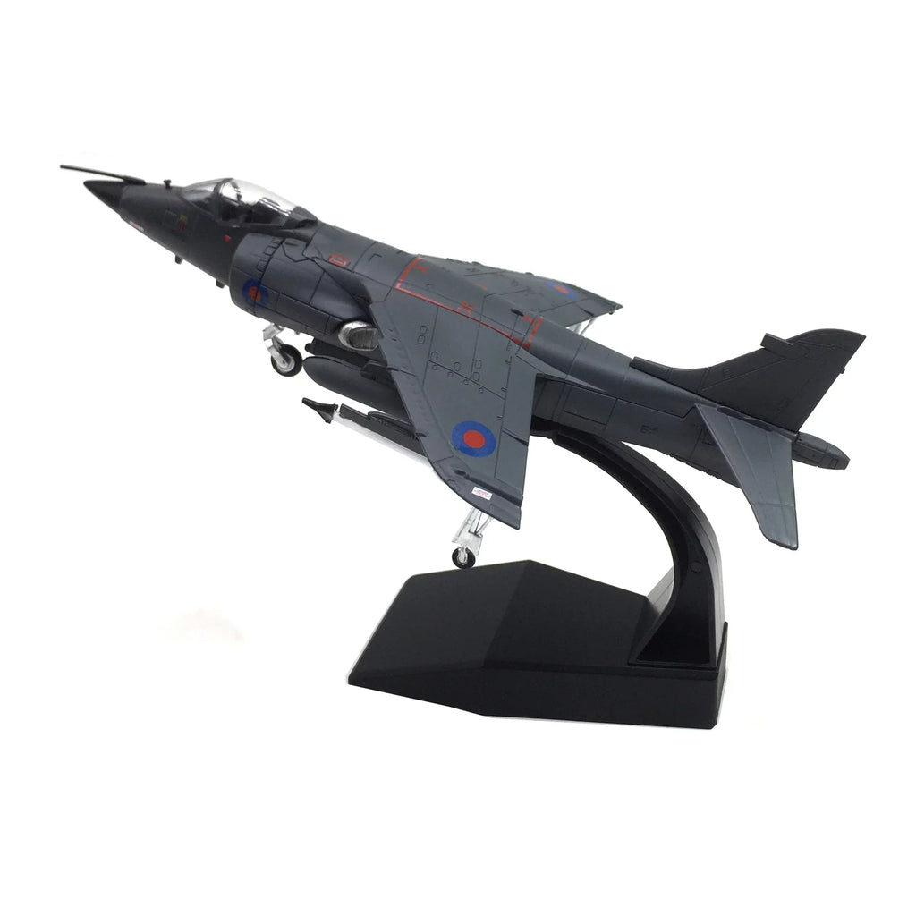 1:72 UK Air Force 1982 Sea Harrier Jet Fighter Model Military Fighter Aircraft Model Alloy Simulation Collection Display