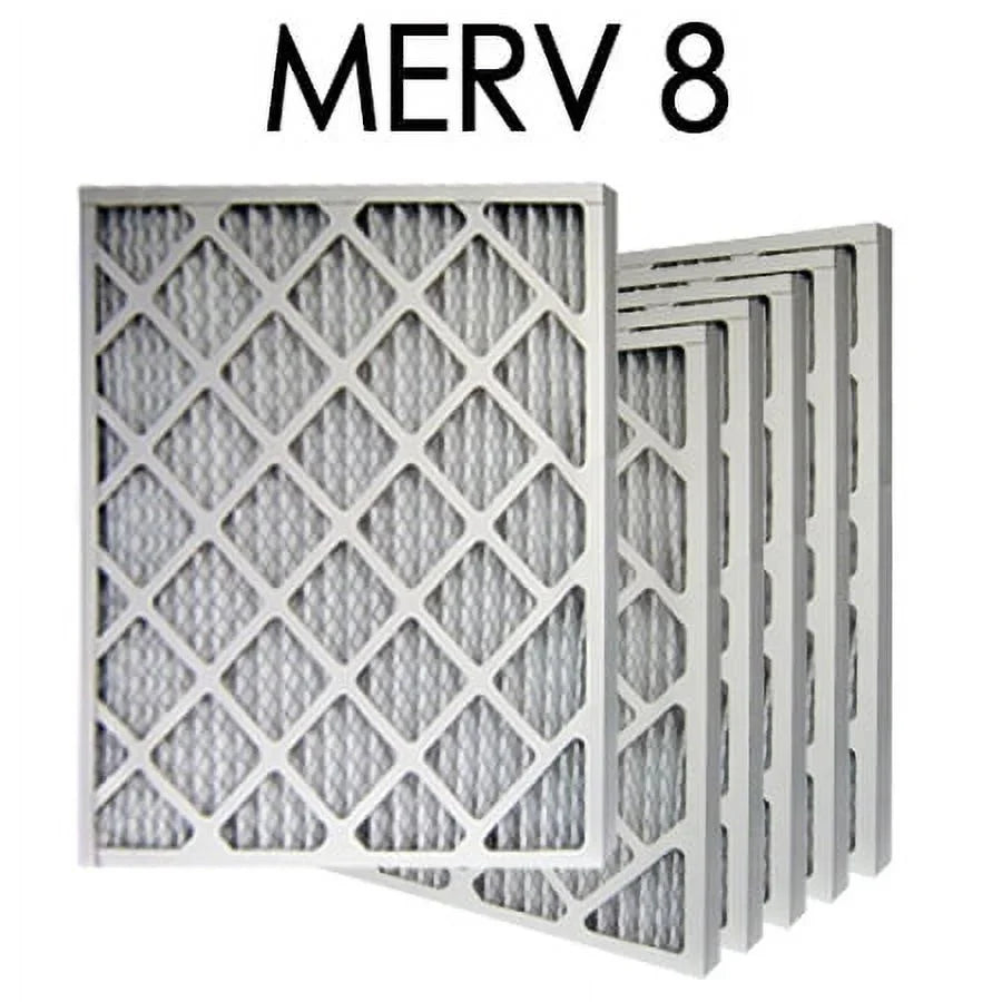10x24x1 MERV 8 Pleated Air Filter 6PK | 9.5x23.5x.75 - Actual Size