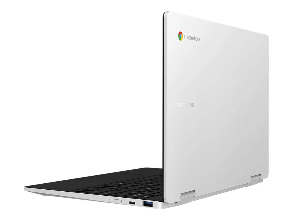 Samsung Galaxy Chromebook 2 360 - Flip design - Intel Celeron N4500 / 1.1 GHz - Chrome OS - UHD Graphics - 4 GB RAM - 128 GB eMMC - 12.4" touchscreen 2560 x 1600 (WQXGA) - Wi-Fi 6 - silver - kbd: US