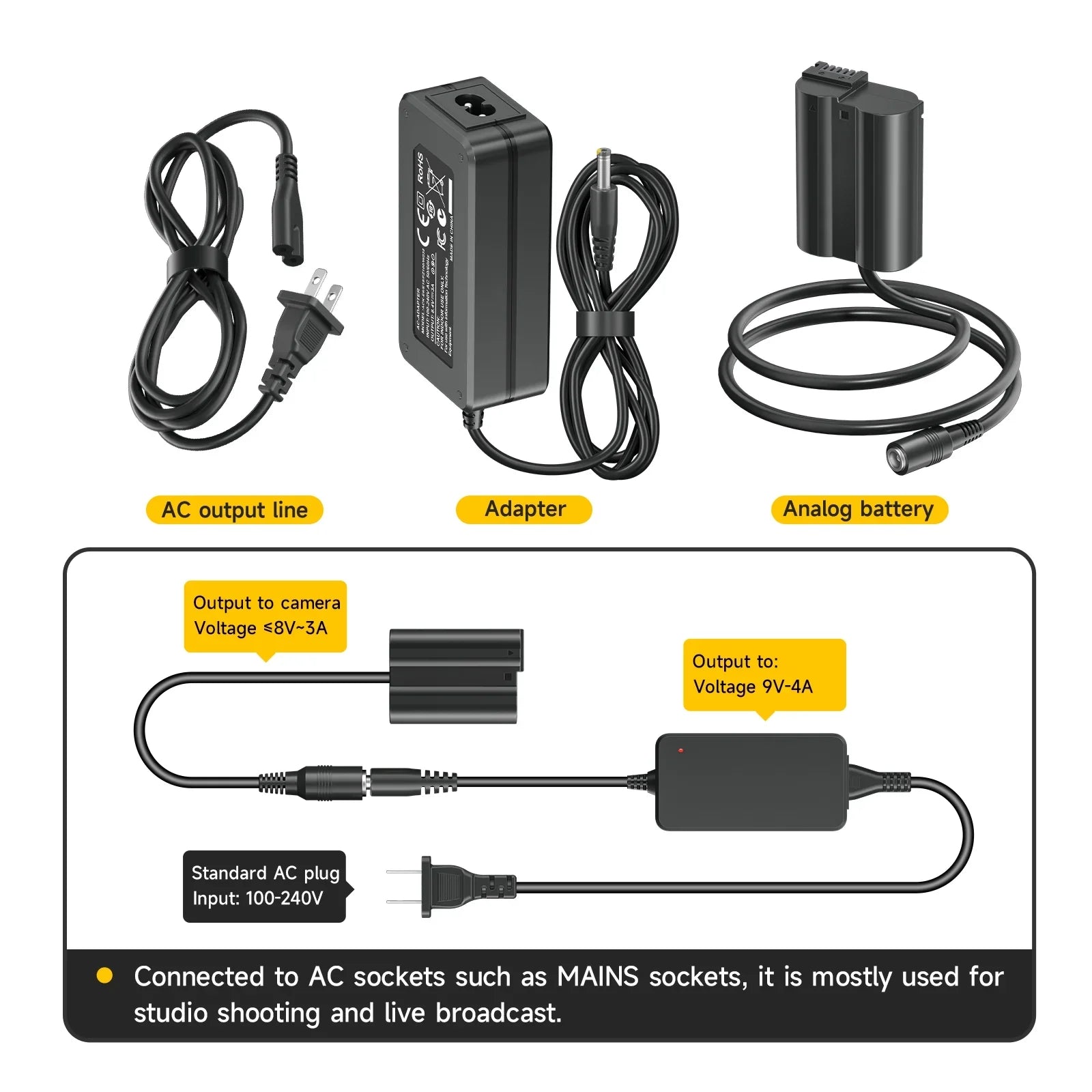 DR-110 DC Coupler NB-13L NB13L Dummy Battery + USB/AC Power Cable Adapter for Canon G7X Mark II G1X G7X MII G5X G9X SX720