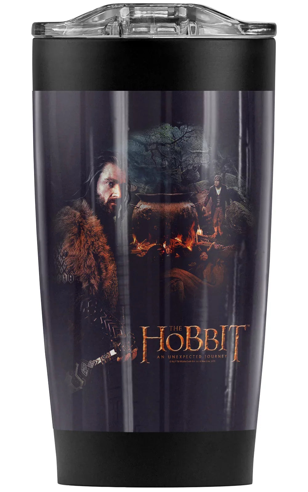 The Hobbit/Thorin Cauldron Stainless Steel Tumbler 20 oz Coffee Travel Mug/Cup, Vacuum Insulated & Double Wall with Leakproof Sliding Lid | Excellent for Hot Drinks and Cold Beverages