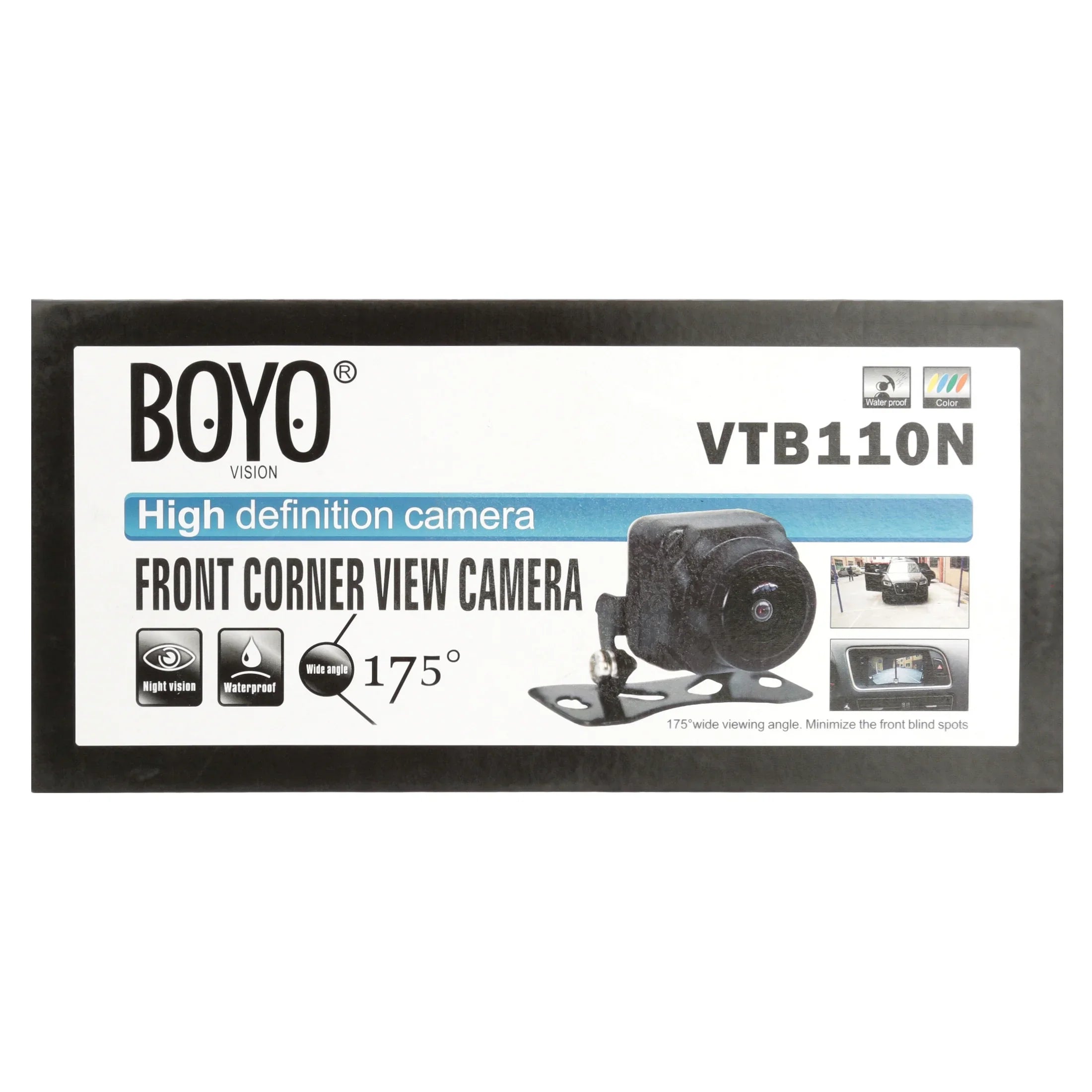 BOYO VTB110N - Universal Mount Front Corner-View Camera