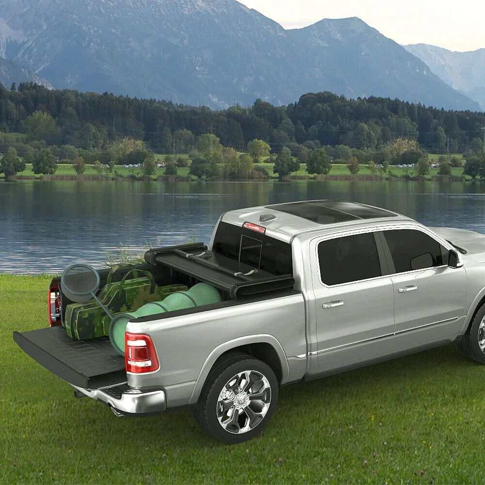 Ledkingdomus 5 ft Bed Soft Tri-fold Truck Bed Tonneau Shield for 2019 2020 2021 2022 2023 Ford Ranger