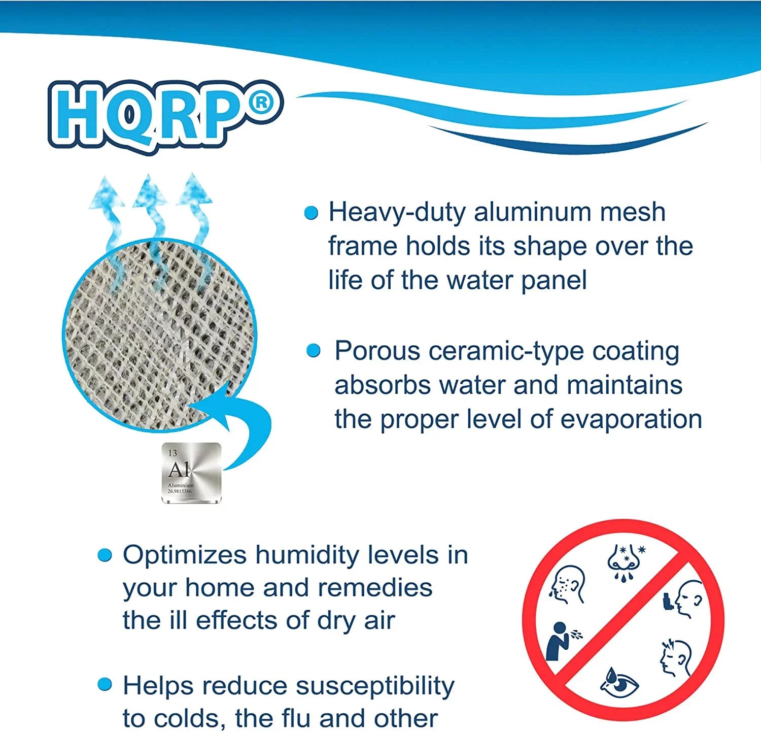 HQRP 2-Pack Water Filter for Panel GeneralAire 570 570M 570A Whole House Humidifiers; GA10, ReservePro 7900
