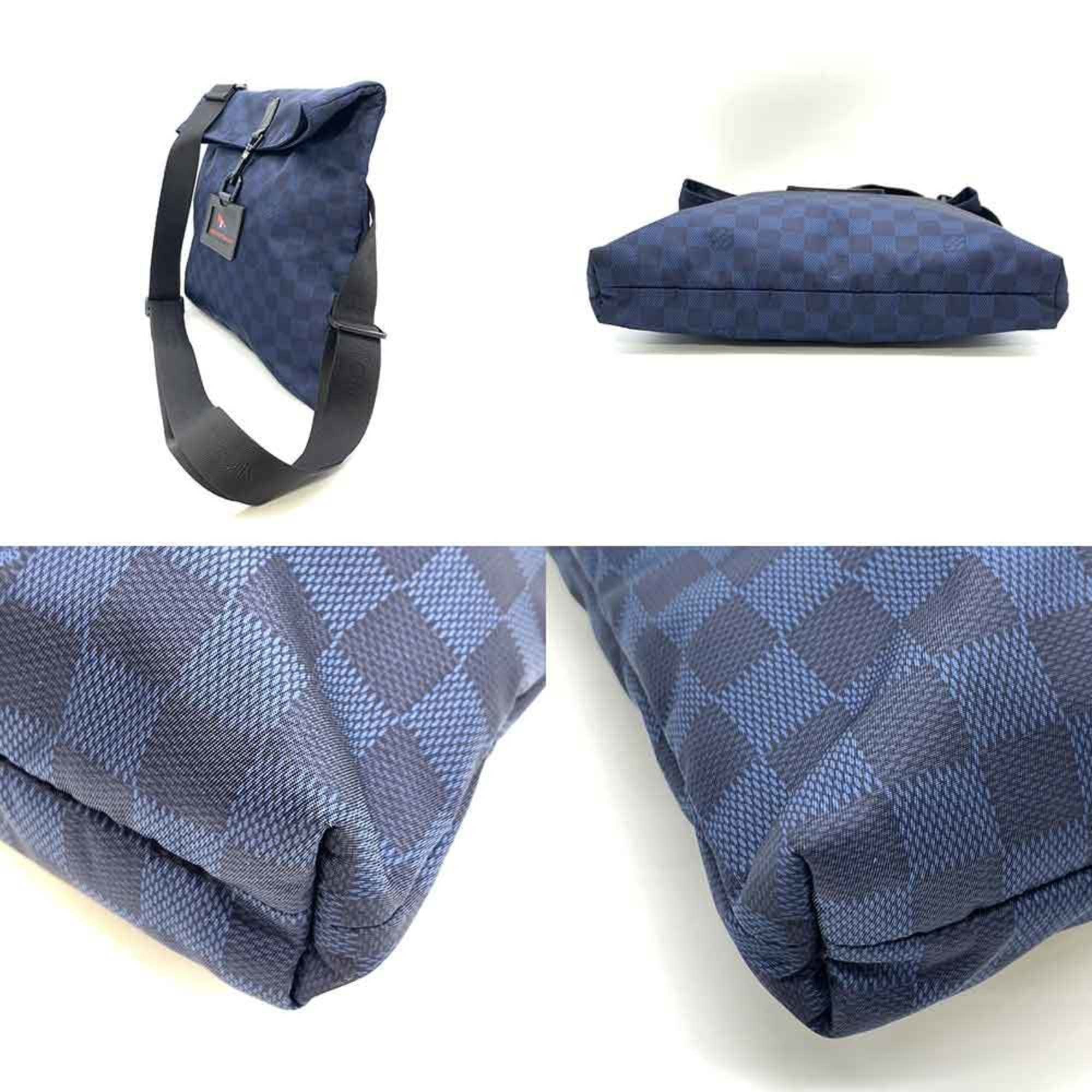 Pre-Owned Louis Vuitton Bag Damier Challenge Alize Navy Shoulder LV Cup Men's Nylon N41251 LOUISVUITTON (Fair)