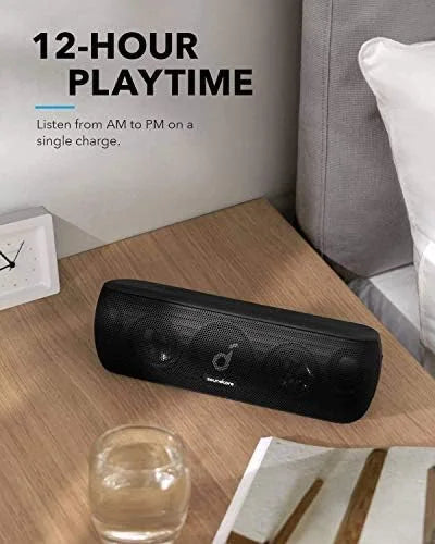 Open Box Soundcore Motion+ Bluetooth Speaker with Hi-Res 30W Audio A3116 - Black